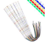 Lyeteung 10 Pezzi 200mm 12V - 18V Precablato Striscia LED, 2835 Modello di Illuminazione a LED, SMD Luce Autoadesiva Flessibile Bianco/Rosso/Giallo/Blu/Verde