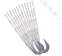 Lyeteung 12 Pezzi 200mm 12V - 18V Precablato Striscia LED, 2835 Modello di Illuminazione a LED, SMD Luce Autoadesiva Flessibile Bianco