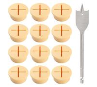 Lyeteung 12 Pezzi 25mm Passacavi Scrivania, Passacavo Flessibile in Silicone, Passacavo per Scrivania, Tappo Foro Scrivania, con Trapano, per Ufficio, Casa, Scrivania, Tavolo, Giallo