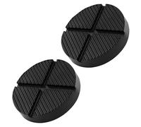 Lyeteung 2 Pezzi Tampone in Gomma Universale 125mm, Tampone in Gomma per Cric con Scanalatura, Tamponi Martinetti Sollevatore, Blocco di Supporto in Gomma Jack