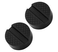 Lyeteung 2 Pezzi Tampone in Gomma Universale Jack Pad 65mm, Tampone in Gomma per Cric con Scanalatura, per Cric e Elevatori