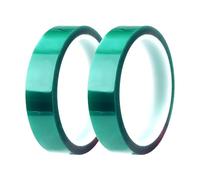 Lyeteung 2 Rotoli 20mmx33m Nastro Resistente al Calore, Nastro Termico per Sublimazione, Nastri Termici, per Stampa Elettronica, Artigianato Fai da Te, Verde