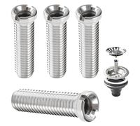 Lyeteung 4 Pezzi M12 x 45mm Viti del Cestello del Lavello, Vite da Piletta Cava Acciaio Inossidabile, per Filtro in Filettato Cucina