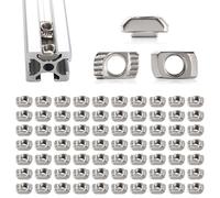 Lyeteung 70 Pezzi 20 Serie M5 T-Nut, Dado Testa Martello, T-Slot Hammer Head Nut, per 2020 2040 2060 Profilati in Alluminio Estruso