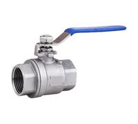 LYEUXHJPX 201 Valvola a Sfera in Acciaio Inossidabile Q11F-16P Due Pezzi Due Pezzi Filettatura Interna valvola Interruttore 4 Minuti 1 Pollice Medio Ispessito(G2)