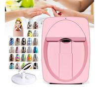 LYFDPN Digitale Mobile Nail Art printe-30s Fatto, Colore Arte Unghie/premere sulle Unghie Stampante-Fai da Te Qualsiasi Foto modello-2400 dpi risoluzione di Stampa (Pink)