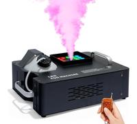 LYFDPN Macchina del Fumo 1500W, 24 LED Macchina del Fumo Stage Lighting Spray Verticale con Telecomando