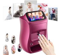 LYFDPN Macchina per Stampante Automatica per Unghie Intelligente 3D, Stampante per Unghie 3D, Stampante Digitale Mobile Portatile per Unghie, con Touch Screen