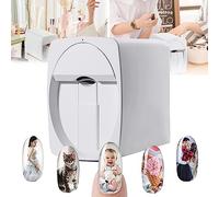 LYFDPN Stampante per Unghie, Macchina per Stampante per Unghie Automatica Intelligente 3D, Macchina da Stampa per Unghie Mobile Portatile per casa o Salone per Unghie (White)