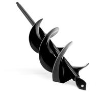 LYFETC Trivella nera da 8 x 30 cm per trapano, trivella a doppia ala per avvitatore a batteria, trapano da giardino per alberi, arbusti e pali da giardino (diametro 8 cm)
