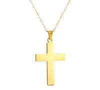 LYFHJD Accessorio Minimalista Crocifisso Collana Uomini, Collana a Croce con Gesù su di Esso - Girocollo Crocifisso Ciondolo per Uomini, Collana a Croce di Gesù per Il Natale Ringraziamento s