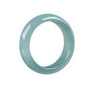 LYFHJD Anello di Giada, Materiale Naturale del Vecchio pozzo A Merci Anello di Giada Blu di Giada del Myanmar Anello di Giada di Giada di Ghiaccio per Uomini e Donne Invia Scatola di Certificato