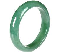 LYFHJD Braccialetti rigidi di Giada per Donne Pietra preziosa di Giada Verde avventurina Naturale Gioielli in Stile Cinese retrò Regalo per la Festa della Mamma (59-60mm)
