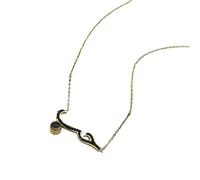 LYFHJD Collana con Ciondolo con Strass Lettera d'Amore araba per Donna Regalo con Ciondolo per Coppia Amante in Acciaio Inossidabile Color Oro ZZZ1001-3, Come Foto, Metallo, Senza Pietre preziose