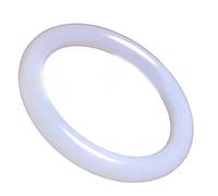 LYFHJD Giada di Hetian Bracciale in Giada Bianca Bracciale in Giada per Ragazze Bracciale in Giada per Ragazze con calcedonio Naturale da Donna con Una Bellissima Confezione Regalo è Un Regalo di