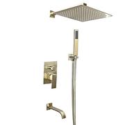 LYFHJD - Kit doccia a 3 funzioni in acciaio inox