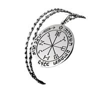 LYFHJD novità per Il 2025 alla Il Sesto pentacolo di Marte Marte Chiave di collane Potere e Autorità Collana Rotonda Amuleto Vintage Gioielli Regali Accessori Regalo Creativo