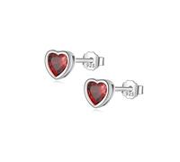 LYFHJD, orecchini in argento sterling 925, romantici, a forma di cuore, brillanti, per bambini, donne, gioielli di compleanno geometrici
