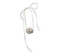 LYFHJD Raffinata Cena retrò-Nera con Grande Fiore in Pizzo Girocollo Colletto con Fascia al Collo Collana con Cravatta a Fiori Cravatta per Donne Ragazze