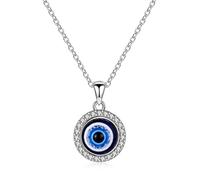 LYFHJD Turkish Evil Eye Bracelets Blue Enamel Evil Eye Necklace For Women Man Jewelry Gifts