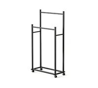 LYFHYSDSP Porta Asciugamani Bagno in Acciaio Zincato, Porta Asciugamani Bagno da Terra, con Ruote Piroettanti con Freno, Stoccaggio a più Livelli, Facile da Pulire