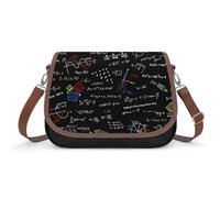 Lyfthologen Borsa a tracolla, con note musicali, borsa in pelle per donne, viaggi, lavoro, uso quotidiano, Matematica Matematica Lineare Educazione, Taglia unica