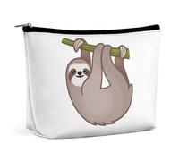 Lyfthologen Borsa per cosmetici, graziosa borsa per il trucco con procione, borsa da toilette portatile con cerniera per uso quotidiano, viaggio, 111cute bradipo, One Size