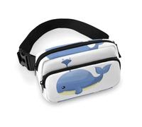 Lyfthologen Marsupio Zombies Dead Men Walking Body at Night Marsupio Marsupio regolabile per corsa, camminata escursionismo, Cartoni animati Balena Faro, 20x13cm