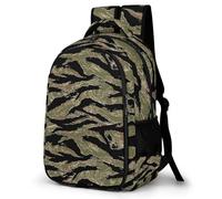 Lyfthologen Zaino con tasche per note chiave pianoforte, zaino con tasche per escursionismo, campeggio, viaggi, Tiger Stripe Camo, One Size