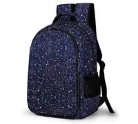 Lyfthologen Zaino, zaino verde mimetico con tasche per escursionismo, campeggio, viaggio, Bagliore nel buio costellazioni mezzanotte, One Size