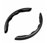 LYHCM 2 Pezzi Coprivolante Auto per BMW X2 X2M F39 18i 18d 20i 20d M35i 25d 25e, Coprivolanti Segmentati Copri Volante Antiscivolo Traspirante Protezione Accessori,Normal-Black