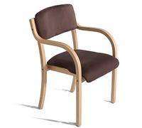 LYHD Sedia da Pranzo in Stile Nordico, Sedia da Pranzo in Legno massello, Moderna Poltrona da Studio Minimalista, con braccioli poltrone ergonomiche