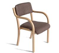 LYHD Sedia da Pranzo in Stile Nordico, Sedia da Pranzo in Legno massello, Moderna Poltrona da Studio Minimalista, con braccioli poltrone ergonomiche