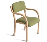 LYHD Sedia da Pranzo in Stile Nordico, Sedia da Pranzo in Legno massello, Moderna Poltrona da Studio Minimalista, con braccioli poltrone ergonomiche