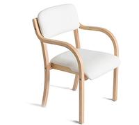 LYHD Sedia da pranzo in stile nordico, sedia da pranzo in legno massello, moderna poltrona da studio minimalista, con braccioli poltrone ergonomiche