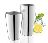 LyhoCink Mixology, kit da barista, set da 2 pezzi in acciaio inox, set da bar con shaker per bevande miste da 600 ml e 737 ml, contenitore per cocktail