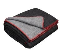 LYHome Coperta Lana - Pura e Calda Copriletto per Divano Letto Singolo, Plaid Invernale Autunnale, Coperte da Viaggio Esterni Campeggio Militare Esercito 150x215 cm, Grigio - Antracite Doppio lato
