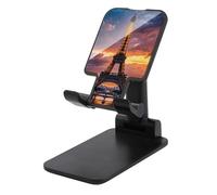 LYHVSFJW Bella Torre Eiffel Parigi pieghevole supporto per telefono cellulare regolabile per scrivania Supporto per cellulare desktop portatile con base antiscivolo si adatta a tutti gli smartphone