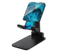 LYHVSFJW Bright Aqua Blue Turchese Pieghevole Telefono Cellulare Supporto Regolabile per Scrivania Portatile Desktop Cellulare Stand con Base Antiscivolo Adatto a Tutti Gli Smart Phone