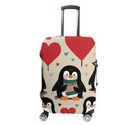 LYHVSFJW Copertura elastica per bagagli con animali dell'amore, lavabile, custodia resistente per valigie da viaggio, con aperture con cerniera, adatta per bagagli da 48 a 81 cm (), bianco, L, Fiori e