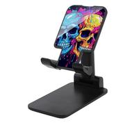 LYHVSFJW Due diversi teschi pieghevole supporto per telefono cellulare regolabile per scrivania Supporto per cellulare da tavolo portatile con base antiscivolo si adatta a tutti gli smartphone