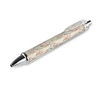 LYHVSFJW Penna a sfera retrattile a forma di fiore Paisley, inchiostro nero, impugnatura super morbida, 0,5 mm, penna a inchiostro a punta media, 1 pezzo