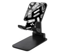LYHVSFJW Supporto per cellulare pieghevole per bottiglie e gesso, supporto per telefono da scrivania, regolabile, supporto portatile per tablet da 4 a 13 pollici (nero)
