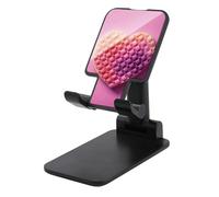 LYHVSFJW Supporto per telefono cellulare, pieghevole, colorato, a forma di cialde, per scrivania, regolabile, portatile, per tablet da 4 a 13 pollici (nero)