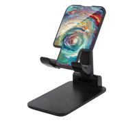 LYHVSFJW Supporto per telefono cellulare pieghevole con vortici astratti colorati Supporto regolabile per scrivania Supporto per cellulare da tavolo portatile con base antiscivolo si adatta a tutti