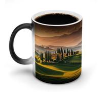 LYHVSFJW Tazza da caffè in ceramica con scritta in lingua italiana toscana, cambia calore, tazza da tè personalizzata, 325 ml, tazze a sublimazione per bevande calde e fredde, casa, ufficio, feste