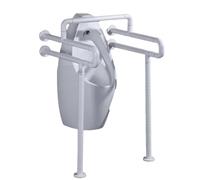 LYHXYLFT Corrimano di sicurezza for WC, corrimano for WC con impugnatura strutturata, maniglioni for WC for anziani e disabili, adatti a chi vive da solo(White,43.30x23.62x23.62in)