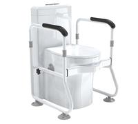 LYHXYLFT Corrimano For WC, Corrimano For WC Regolabili, Barra Di Sostegno Autonoma For Anziani Disabili E Portatori Di Handicap, Barra For WC Con Installazione Rapida E Semplice
