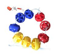LYHXYLFT Kit di Corde Divisorie for Linea di Galleggiamento di Sicurezza for Piscina, Corda di Sicurezza Anti-Onda for Piscina(Steel Wire,18m/59ft)