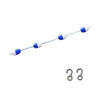 LYHXYLFT Linea di Demarcazione Galleggiante for Piscina, Boa di Demarcazione Preassemblata con Ganci, Forte Galleggiabilità, Blu E Bianca, for Club di Nuoto(6m/19.7ft)